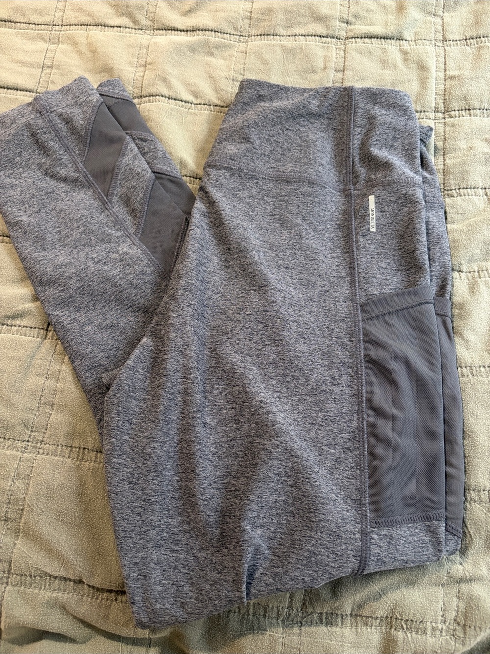 Mondetta Gray Women's Active Leggings with Side Pocket